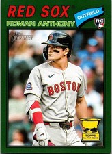 2026 Topps Heritage - Roman Anthony #86 Dark Green Bordered RC SP Boston Red Sox