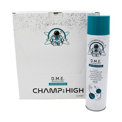 12x CHAMP HIGH DME Gas 280ml Dimethyl Ether 99,9% Reinheit Extraktionsgas