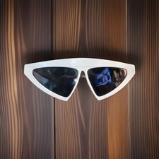 Futuristic Full Rimmed Uv Protected Geometric Sunglasses Used Great Condition