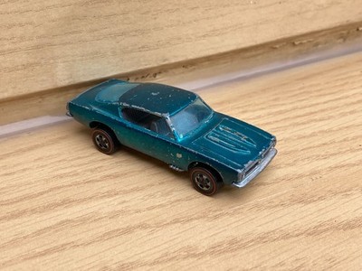 Custom Barracuda aqua 1967 HK Redline Hot Wheels Car Redliner HW