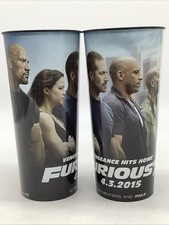 2 Fast Furious 7 Plastic Cup 44 oz - Movie Cinemas Theatres Tumblers 2015