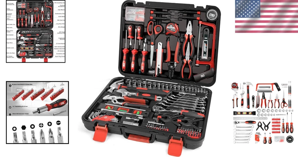 Complete 259-Piece Tool Set with Durable Plastic Storage for DIY Projects - Image 2 of 4