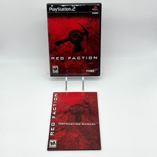 Red Faction Playstation 2 PS2 Complete CIB THQ 2001 