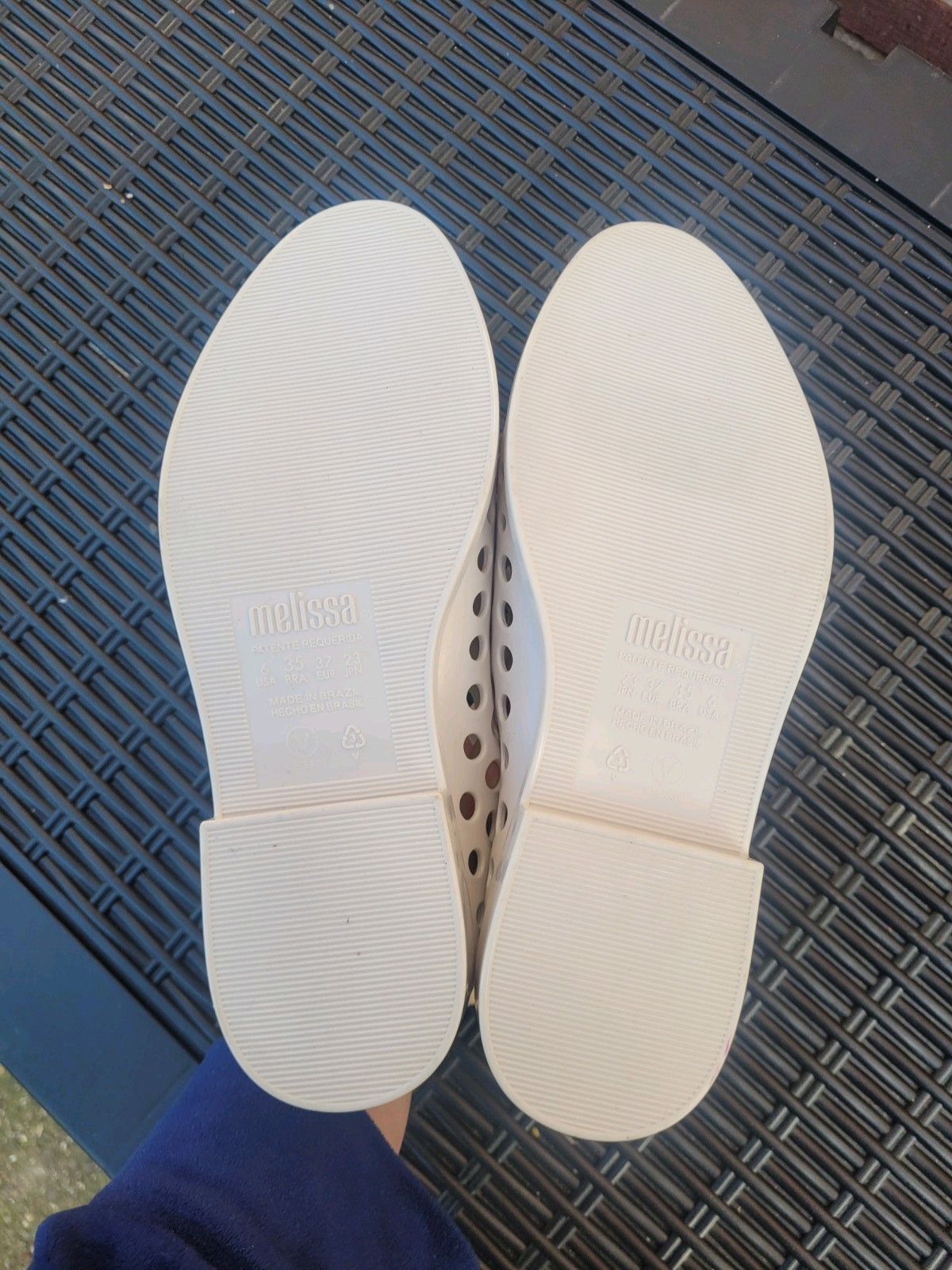 Rare Vivienne Westwood Anglomania Melissa White Cutout Shoes Trainers EU37 UK 4 image 10