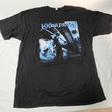Megadeth Dystopia World Tour 2016 T Shirt Extra Large