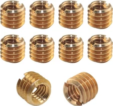 10PCS 1/4 Female to 3/8 Male Adapter Screws Brass Nut for Tripod Heads Ball... 