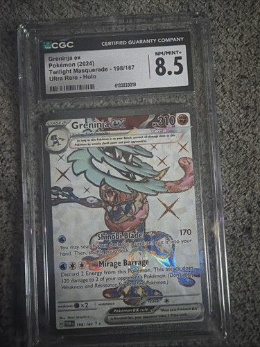 Greninja ex graded CGC 8.5 for sale on eBay