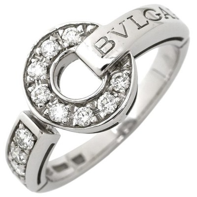 BVLGARI Ring Ring Bulgari Bulgari durchbrochen K18WG Diamant Weißgold 18K 7