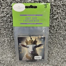 Blooming Car Air Freshener 3 Pack Christian Scents Lamb Cross Armor Black Ice