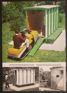 Snowmobile/Motorcycle/Tractor Shelter 1969 HowTo build PLANS Drive Thru Shed