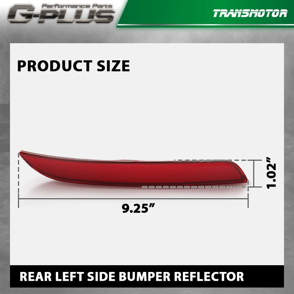 Reflector de parachoques trasero izquierdo apto para BMW M5 550i 550i xDrive 535i xDrive Foto 4 de 4