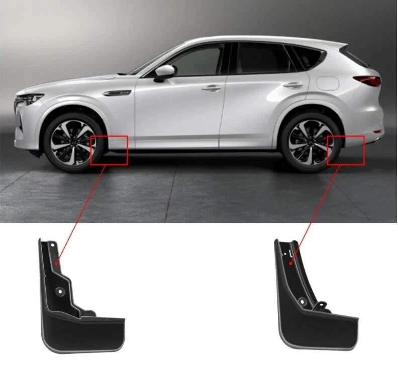 Splash Guards For 2024 Mazda CX-60 Accessories Mud Flaps Mudguards Guards - Image 3 of 4