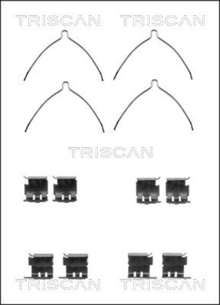 Triscan ZubehöRsatz Scheibenbremsbelag 8105 131630 FüR Toyota Avensis Corolla-image
