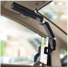 Sun Visor Phone Holder for Car 360  Rotatable Adjustable All Smartphones