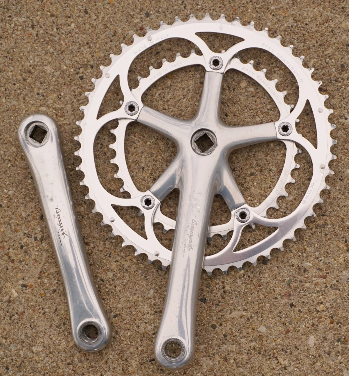 Pédalier Campagnolo Chorus 8 Vitesses 170mm – Vintage 80s – Italien
