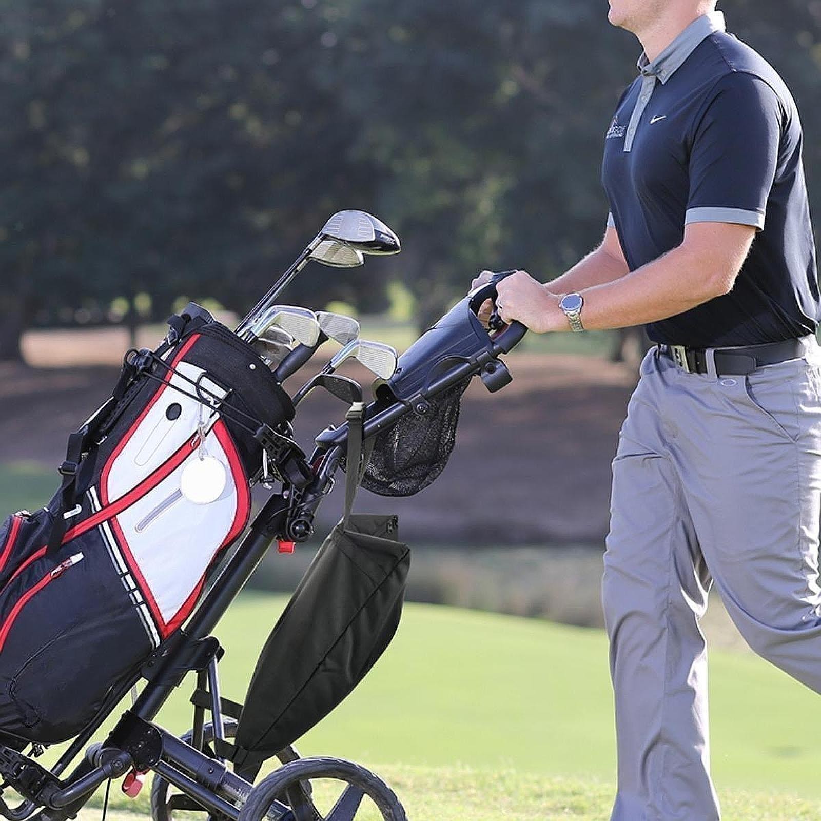 Golf Push Cart Accessories Storage Bag Reusable Versatile La