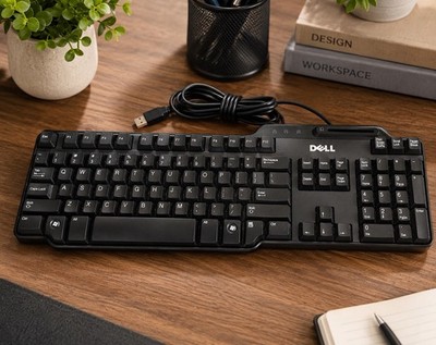 Genuine Dell SK-3205 104 Key Wired USB Keyboard ~ Smart Card Reader