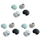 12 Stück Silikon-Magnetkabelaufwickler Kopfhörerkabelhalter Organizer