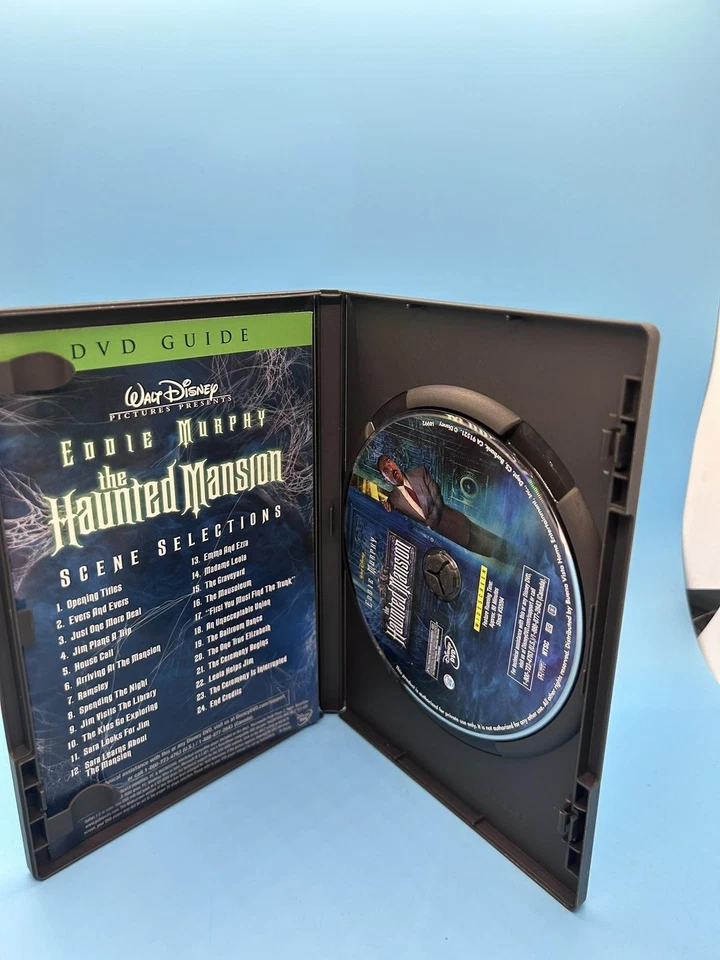 The Haunted Mansion DVD широкоэкранный комедийный фильм Эдди Мерфи Disney French Regio - Изображение 2 из 3
