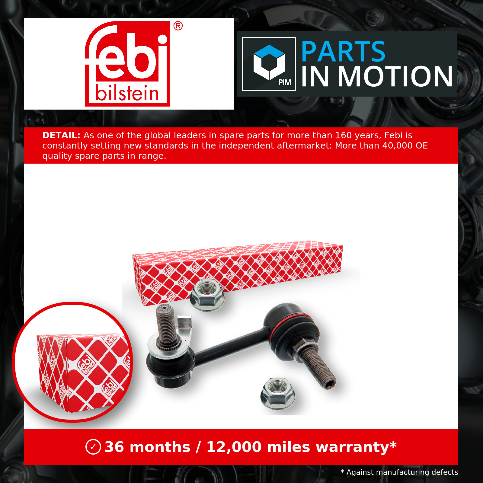 Front Right FEBI BILSTEIN 42591 Rod/Strut, stabiliser for NISSAN - Image 2