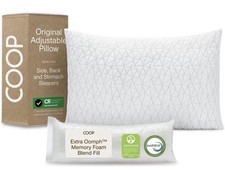 Coop Home Goods Original Adjustable Memory Foam Pillow Queen Size Bed Pillows