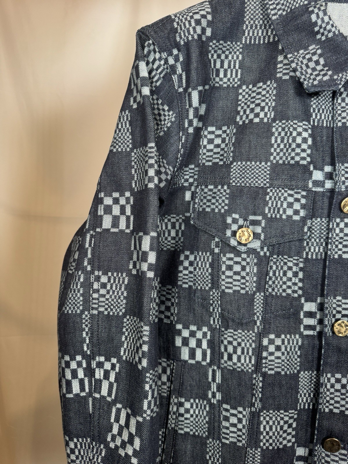 Louis Vuitton Distorted Damier Demin Jacket image 3