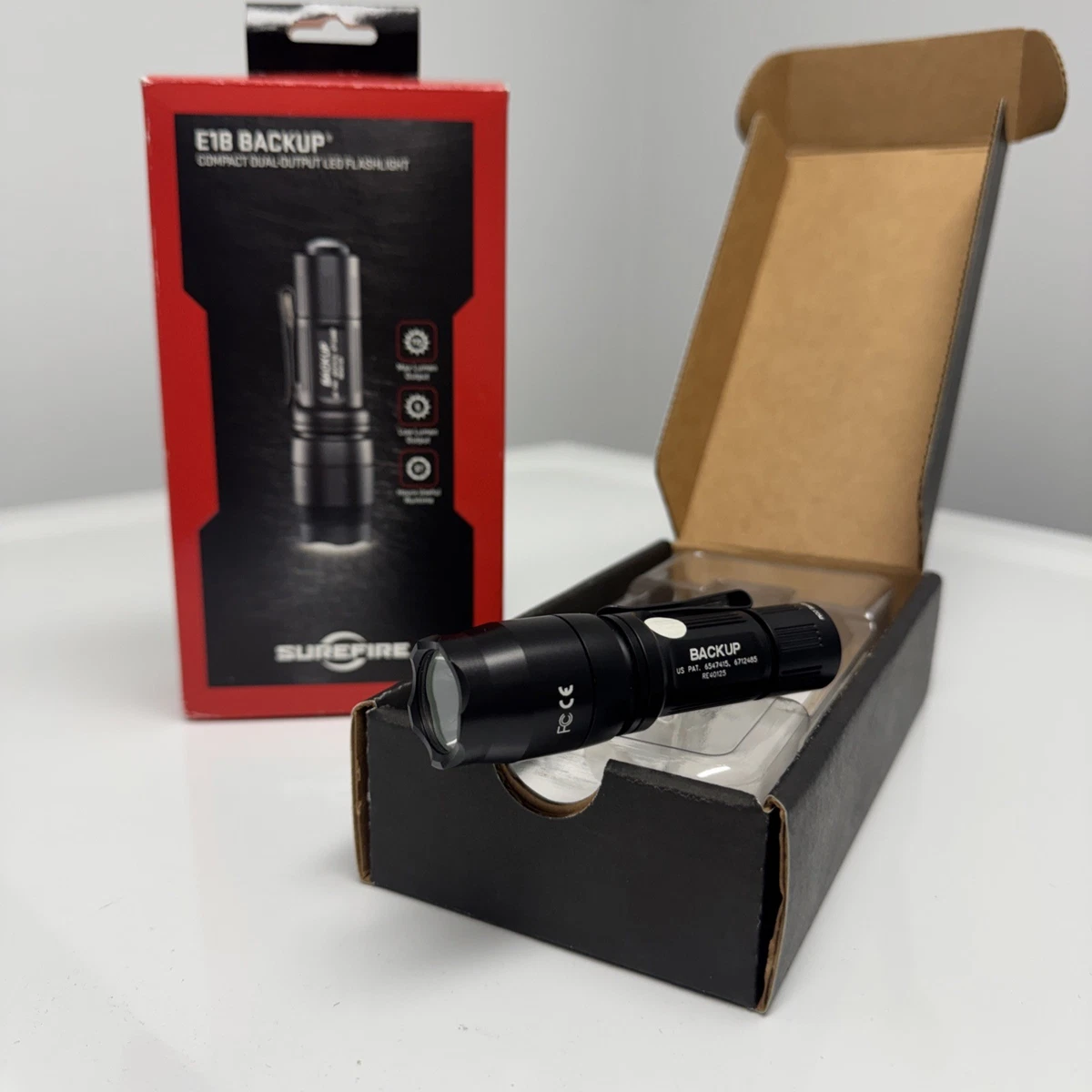 シュアファイア　SUREFIRE EB1 EB2の2本セット SUREFIRE (シュアファイア) EB2 BACKUP CR123A 2本使用 激安価格販売