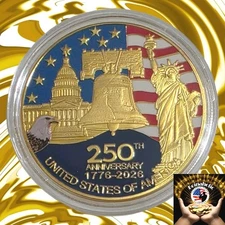 250TH Anniversary United States Of America 1776-2026 Commemorative Coin Medal 🏅