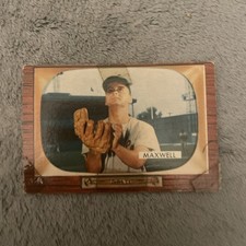 1955 Bowman #162 Charlie Maxwell Baltimore Orioles. Low Grade