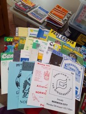 Norwich City Home & Away PRE SEASON FRIENDLY/TESTIMONIAL Programmes BULK Listed