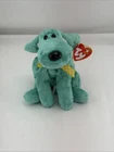 Ty Beanie Baby Diddley Green Dog Plush July 25 2000 w Tag Vintage