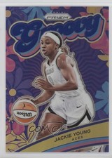 2024 Panini Prizm WNBA Groovy Blue Prizm 31/49 Jackie Young #6 8al