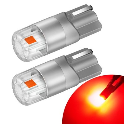 Pair Red T10 3030SMD LED Bulb W5W 194 168 Interior Parking Dome Door Light 2US2T