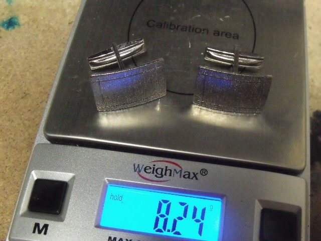 ANTIQUE RECTANGULAR ART DECO STERLING SILVER CUFF… - image 5