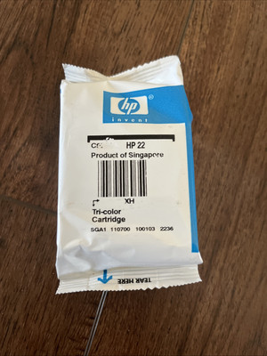 New Old Stock Genuine HP 22 Tri-Color C9352AN Ink Cartridge Cyan Yellow Magenta