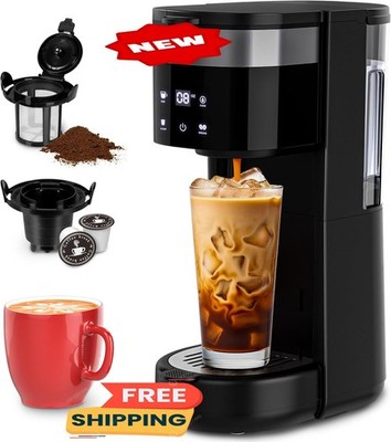 Cafetera helada, cafetera de una sola porción con 3 opciones de preparación para