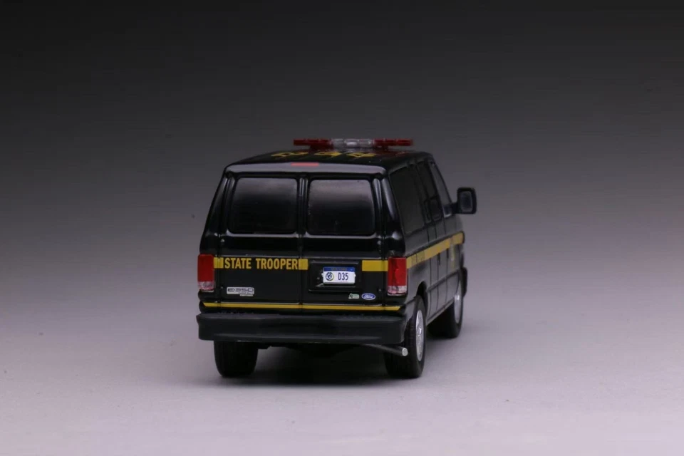 Ford E350 596 Modelo 1:64 Negro Policía de la Ciudad de Nueva York Diecast Car Edición Limitada Foto 4 de 4