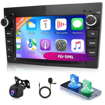 Android 15 Apple Carplay Autoradio Navi Kam Für Opel Corsa C Combo Tigra Twintop