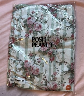 Posh Peanut Trixie Euro Sham ONLY Sage Floral Boho Chic Ruffled NEW NIP