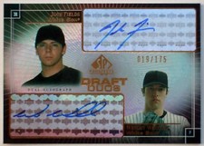 2004 SP Prospects Draft Duos JOSH FIELDS WESLEY WES WHISLER RC Dual Auto #/175