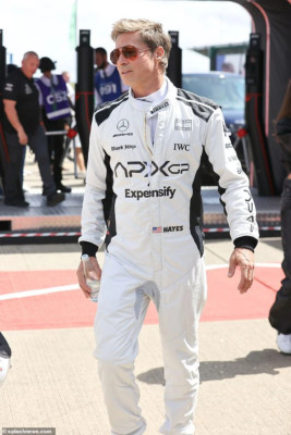 F1 movie white racing coveralls APXGP Costume - Brad Pitt/Hayes race suit