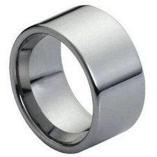 Tungsten Ring Band High Polished Flat Pipe For Men & Women