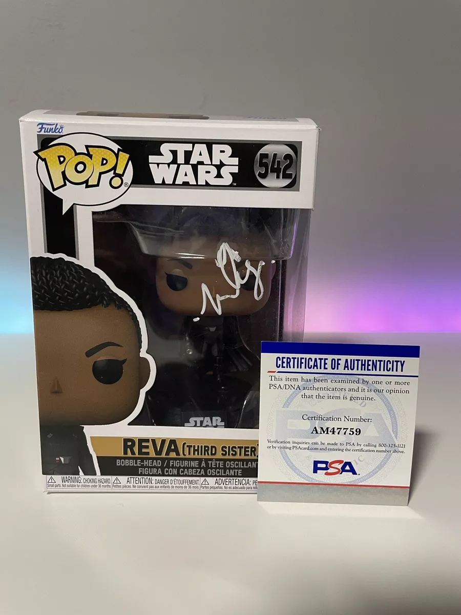 MOSES INGRAM SIGNED REVA POP FUNKO FIGURE STAR WARS OBI WAN KENOBI + JSA  COA