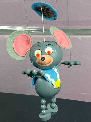 Vintage Pelham Junior Puppets Mouse Marionette Puppet Special Googley Eyes 6" - Picture 15 of 19