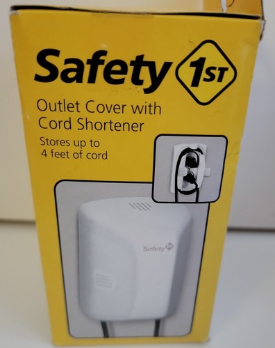 Menge 2 Sicherheit 1. Steckdose Abdeckung mit Kabel Verkürzer #48308 Neu im Karton - Bild 3 von 3