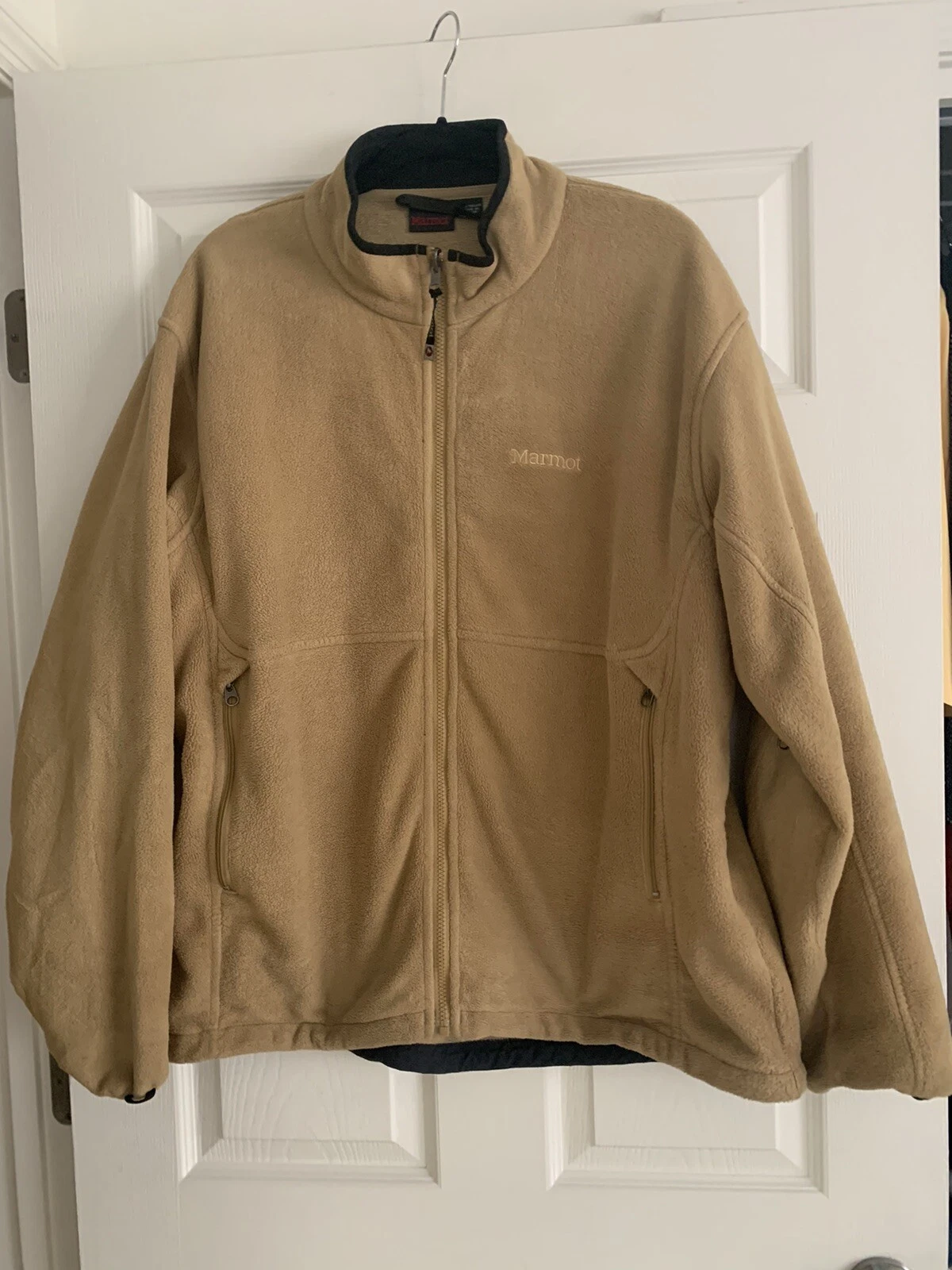 Marmot Fleece Full Zip Jacket Camel SZ XL