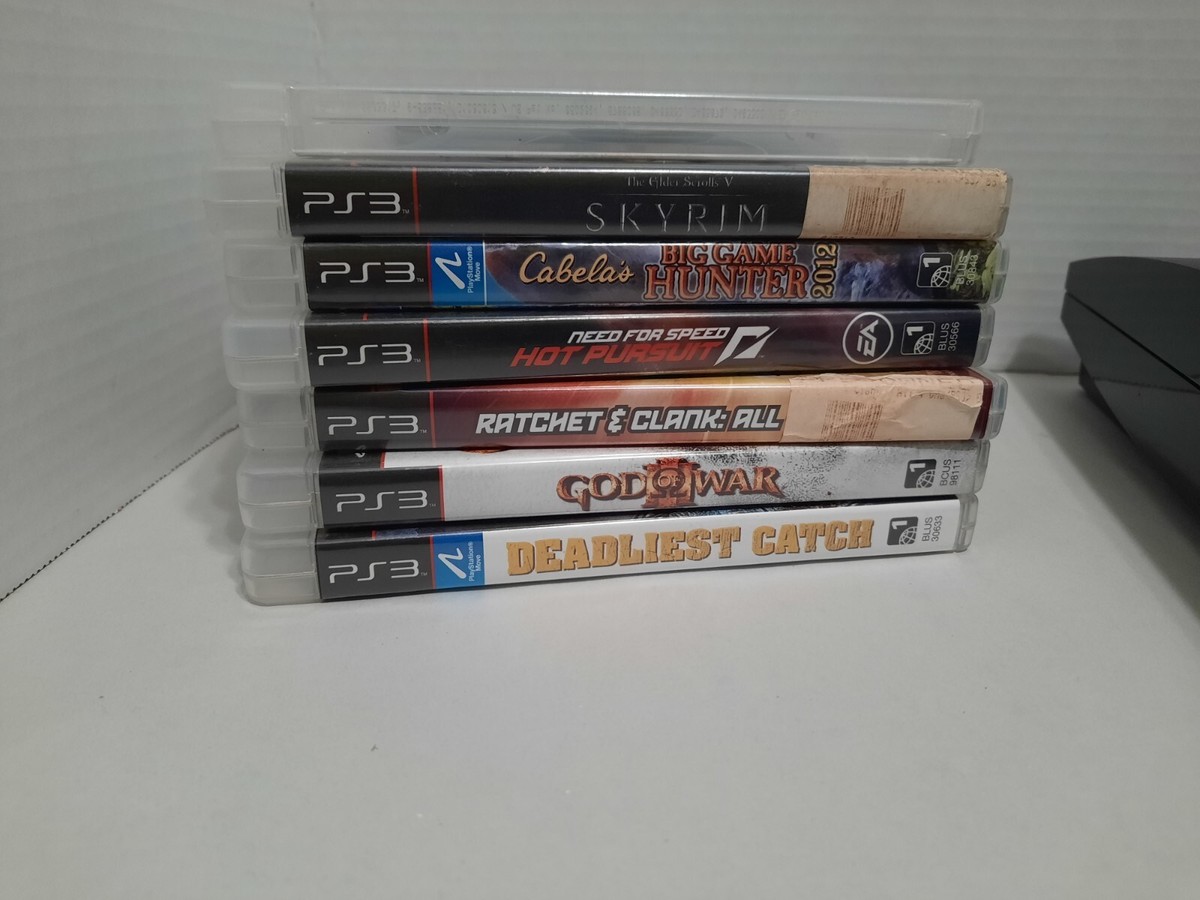 Sony PlayStation 3 PS3 Slim 160GB Console & And 7 Games Tested