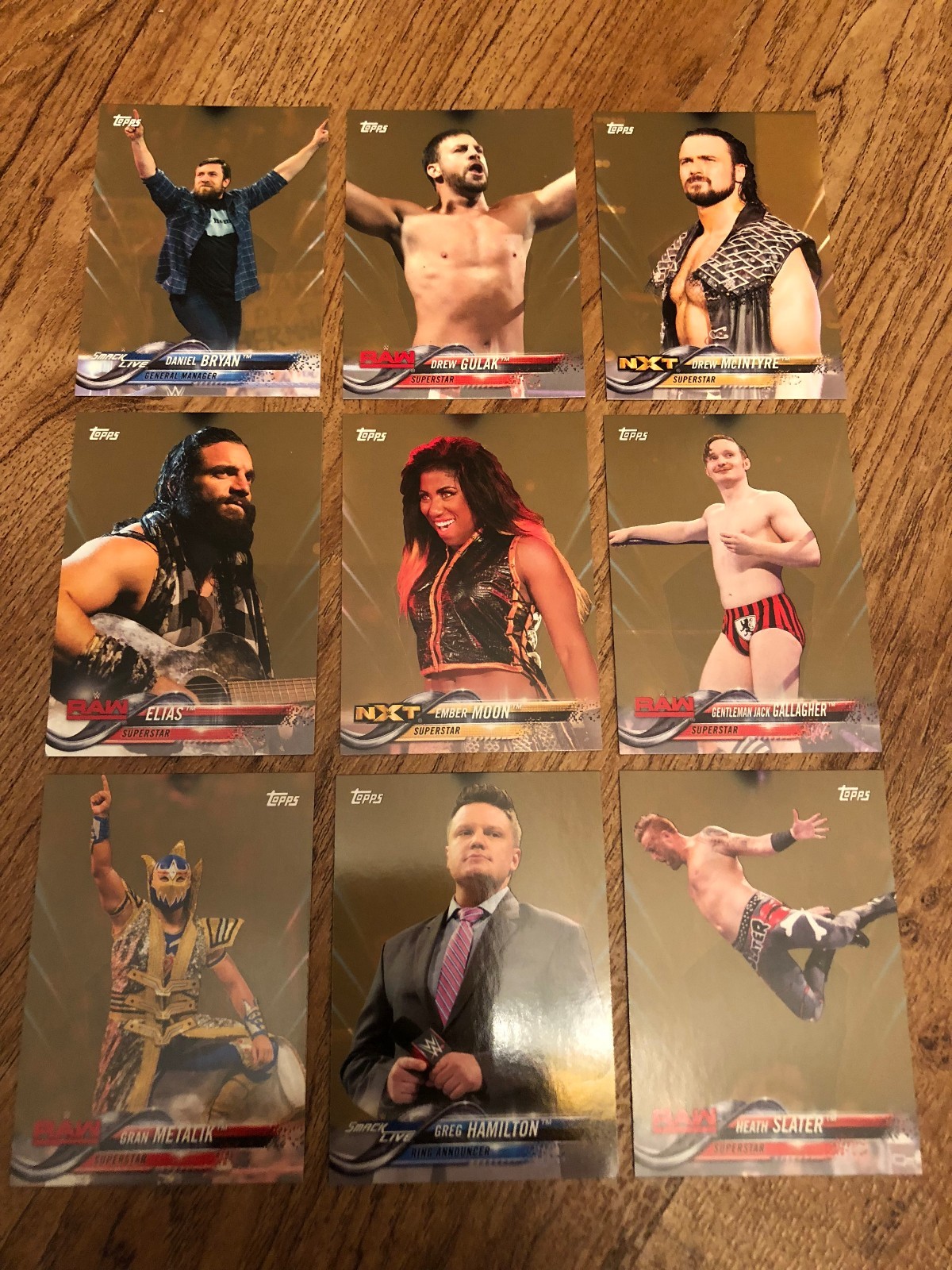 2018 Topps WWE Bronze Parallel Cards #1 - 100 - You Pick!