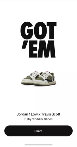 Jordan 1 Retro Low OG SP x Travis Scott Medium Olive Size 10c presale
