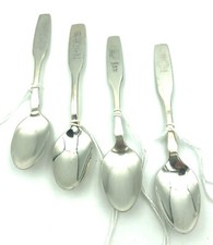 Vintage 4Pc.Set of ONEIDA LTD. SILVER-PLATED SOUVENIR /CHILD'S SPOONS